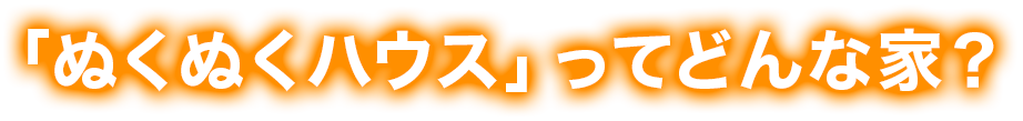 「ぬくぬくハウス」ってどんな家？